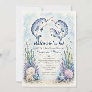 Faire-part de Baby Shower pour la famille de Narva