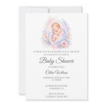 Faire-part de Baby Shower pour un Bébé Mignon Endo