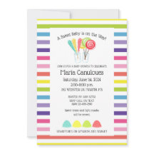 Faire-part de Baby Shower pour un bébé sucré comme