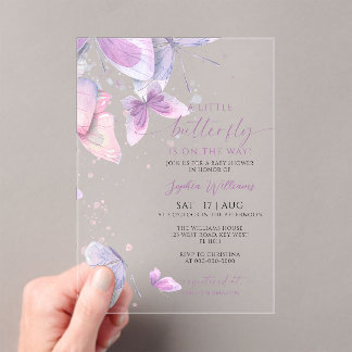 Faire-part de Baby Shower pour un Petit Bébé Papil