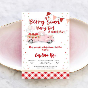 Faire-part de Baby Shower pour une Petite Fille au