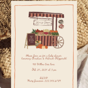 Faire-part de Baby Shower "Récolte Locale d'Automn