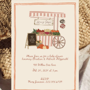 Faire-part de Baby Shower "Récolte Locale d'Automn