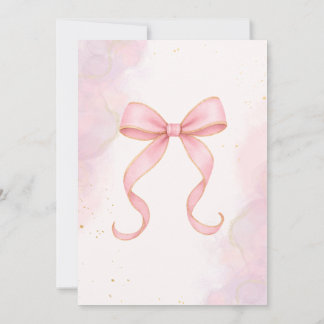 Faire-part de Baby Shower Rose et Or