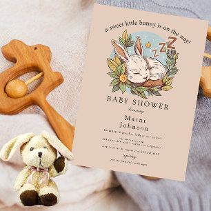 Faire-part de Baby Shower Slumber Bunny 