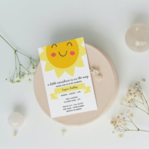 Faire-part de Baby Shower Sunshine