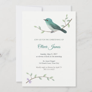 Faire-part de baptême Dacnis Songbird
