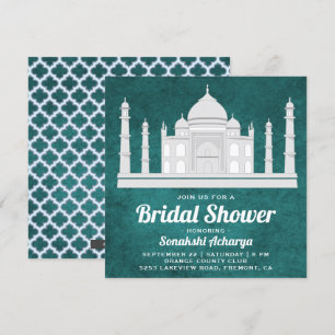 Faire-part de bapteme de mariage indien élégant Ta