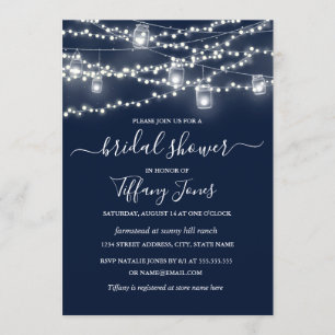 Faire-part de bapteme de mariage Navy Lumieres Rus
