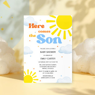 Faire-Part de Bébé pour la Baby Shower « Voici ven