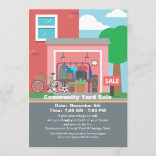 Faire-part de brocante à domicile