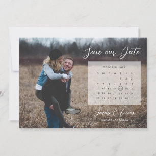 Faire-part de calendrier photo Enregistrer la date