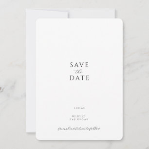 Faire-part de date à retenir floral moderne