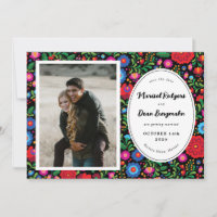 Faire-part de date de mariage à l'avance avec phot