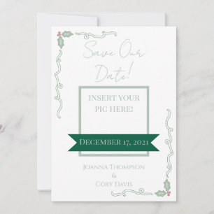 Faire-part de date de mariage à thème minimaliste 