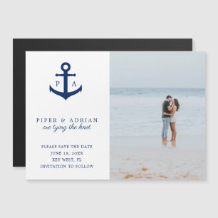 Faire-part de date de mariage avec monogramme d'an