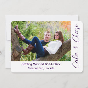 Faire-part de date de mariage avec un script moder