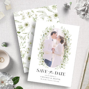 Faire-Part de Date de Mariage Botanique Photograph