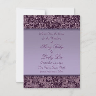 Faire-part de date de mariage Fleurs de Prunier 10
