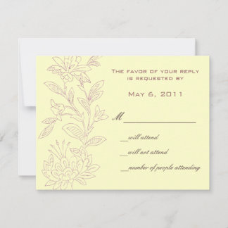 Faire-part de date de mariage Naturel/Rose