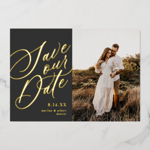 Faire-part de date de sauvegarde de photo de scrip