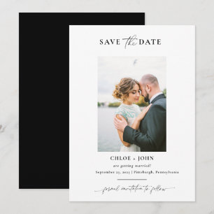 Faire-part de date de sauvegarde simple et moderne