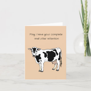 Faire-part de déménagement Funny Cow Card