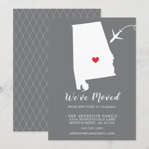 Faire-part de déplacement   ALABAMA