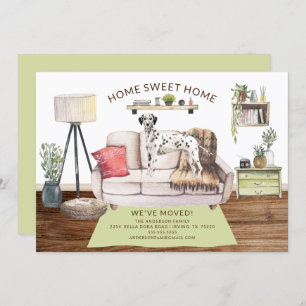 Faire-part de déplacement de Chien dalmate