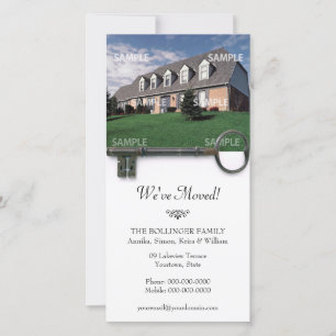 Faire-part de déplacement de clé squelette