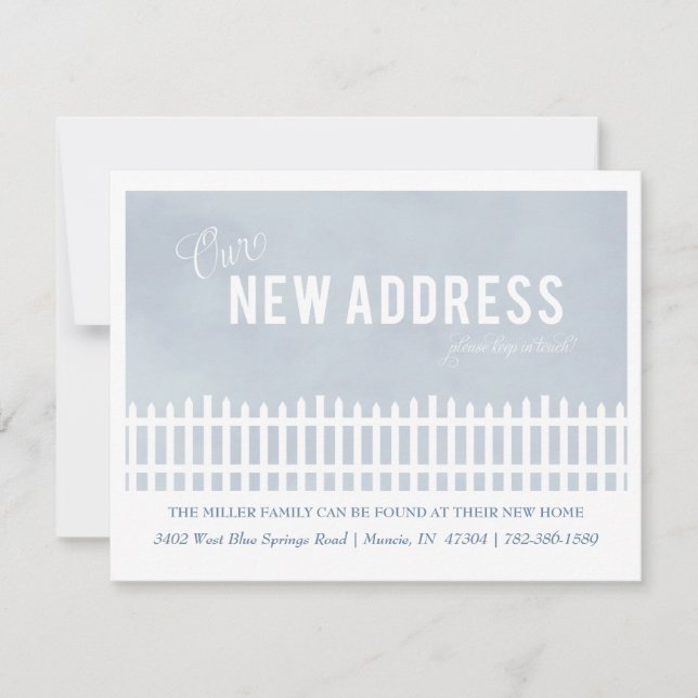 Faire-part de déplacement de clôture de ticket (Devant)