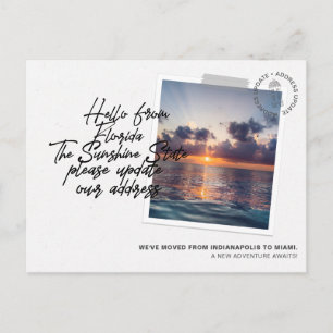 Faire-part de déplacement de destination de l'État