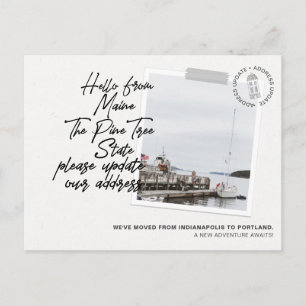 Faire-part de déplacement de destination de l'état