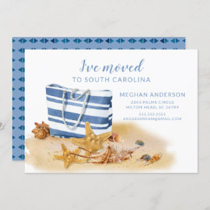 Faire-part de déplacement de la coque de mer de pl