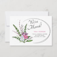 Faire-part de déplacement de printemps