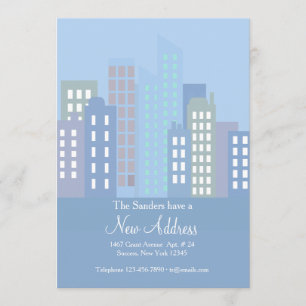 Faire-part de déplacement de vue ville