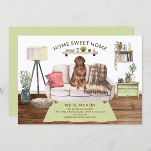 Faire-part de déplacement des chiens de Terre-Neuv