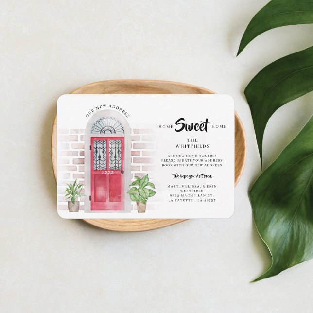 Faire-part de déplacement du budget de l'aquarelle (Christmas Holidays Moving Announcement)