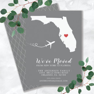 Faire-part de déplacement État Floride