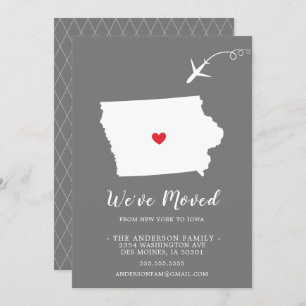 Faire-part de déplacement   Etat IOWA