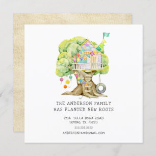 Faire-part de déplacement Treehouse
