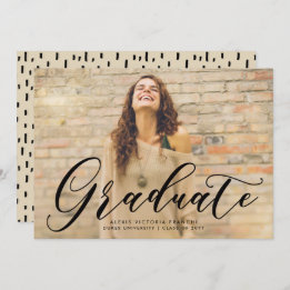 Faire-part de diplôme d'art