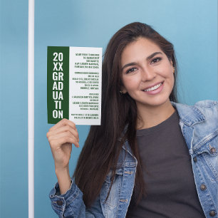 Faire-part de diplôme/Invitation de fête [Vert]