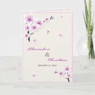 Faire-part de faire-part de mariage de fleur de