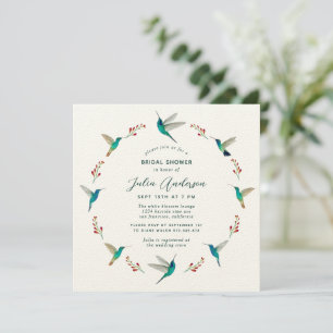 Faire-part de Fête des mariées de colibri