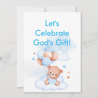 Faire-part de Fête Prénatale pour Petit Garçon Ver
