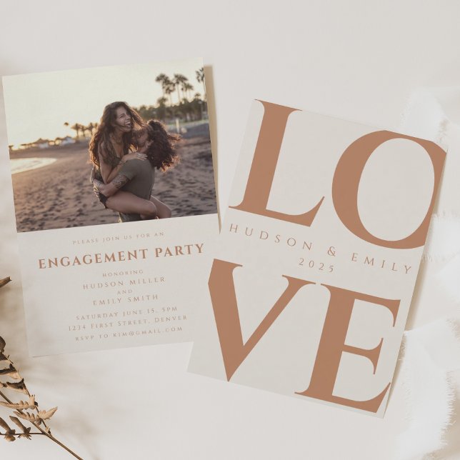 Faire-part de fiançailles avec image (Créateur téléchargé)