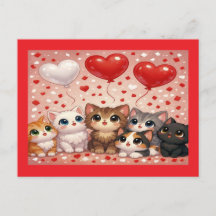 Faire-part de fiançailles de mariage avec des chat