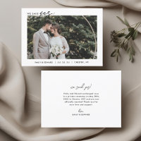 Faire-part de fuite en amoureux avec cadre blanc m