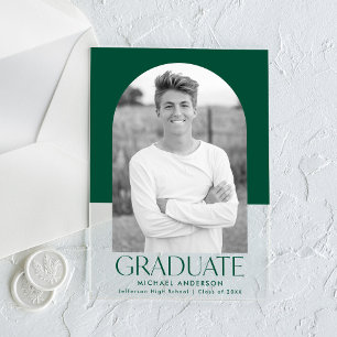 Faire-part de graduation acrylique du bloc de coul